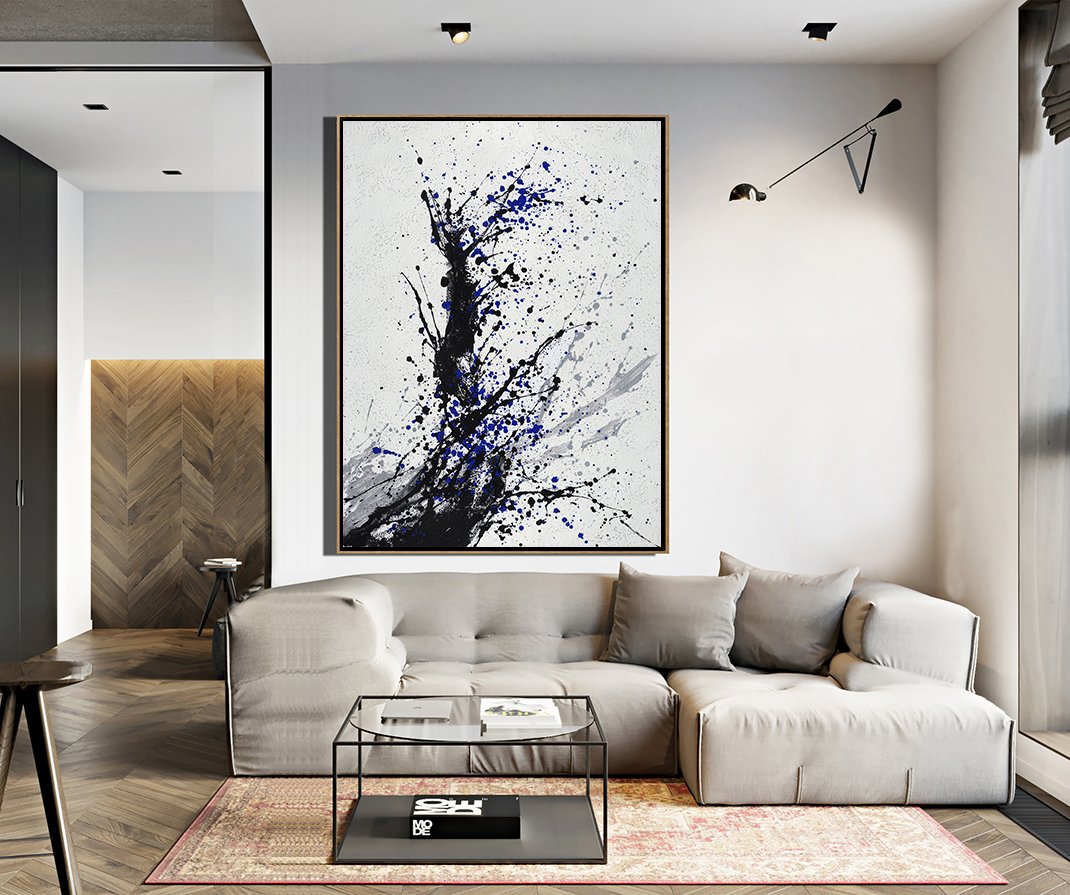 Minimal Art Drip Painting #DH27B - Click Image to Close